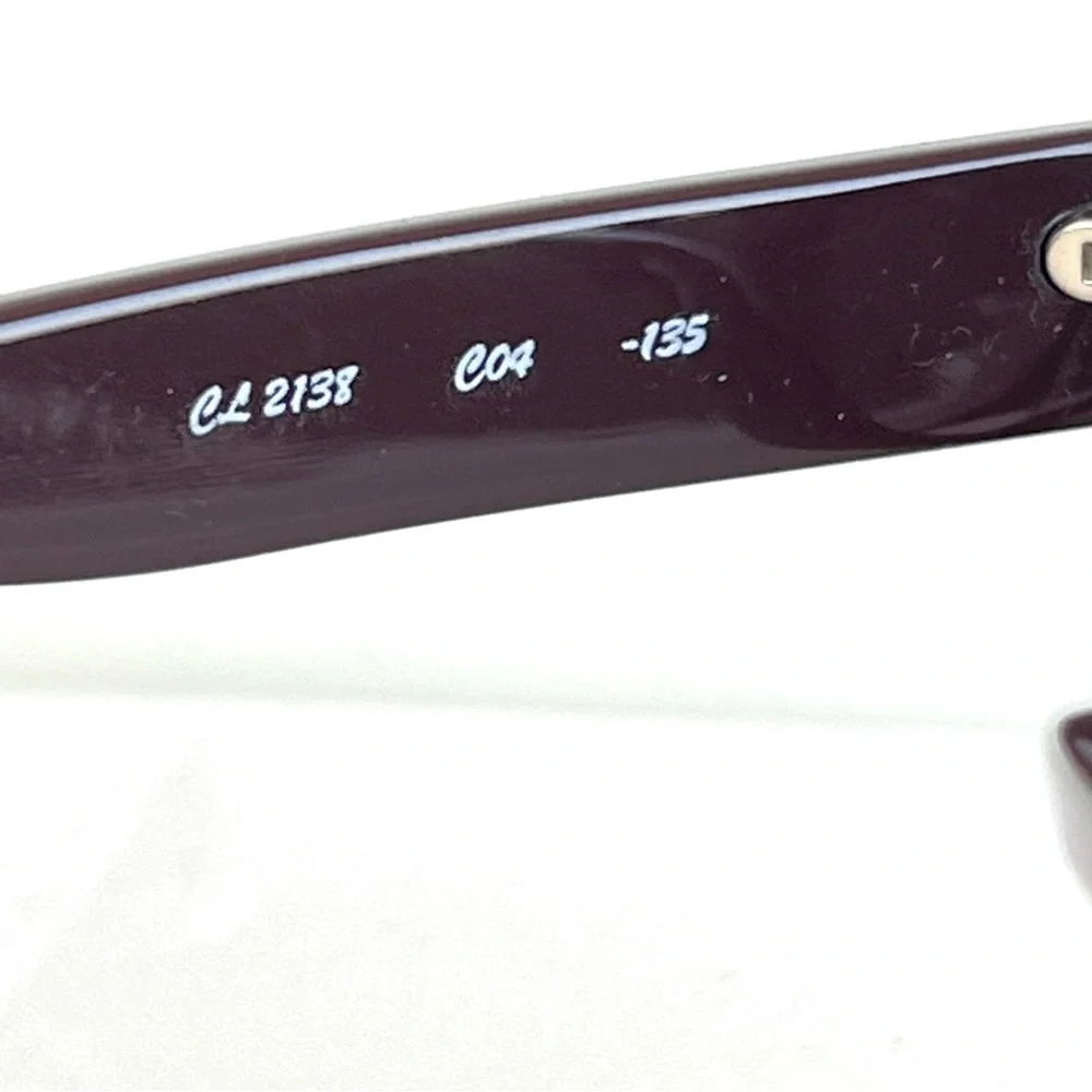 CHLOÈ CL 2138 C03 135 Brown Gradient Lens Brown Silver Frame Cat Eye Sunglasses